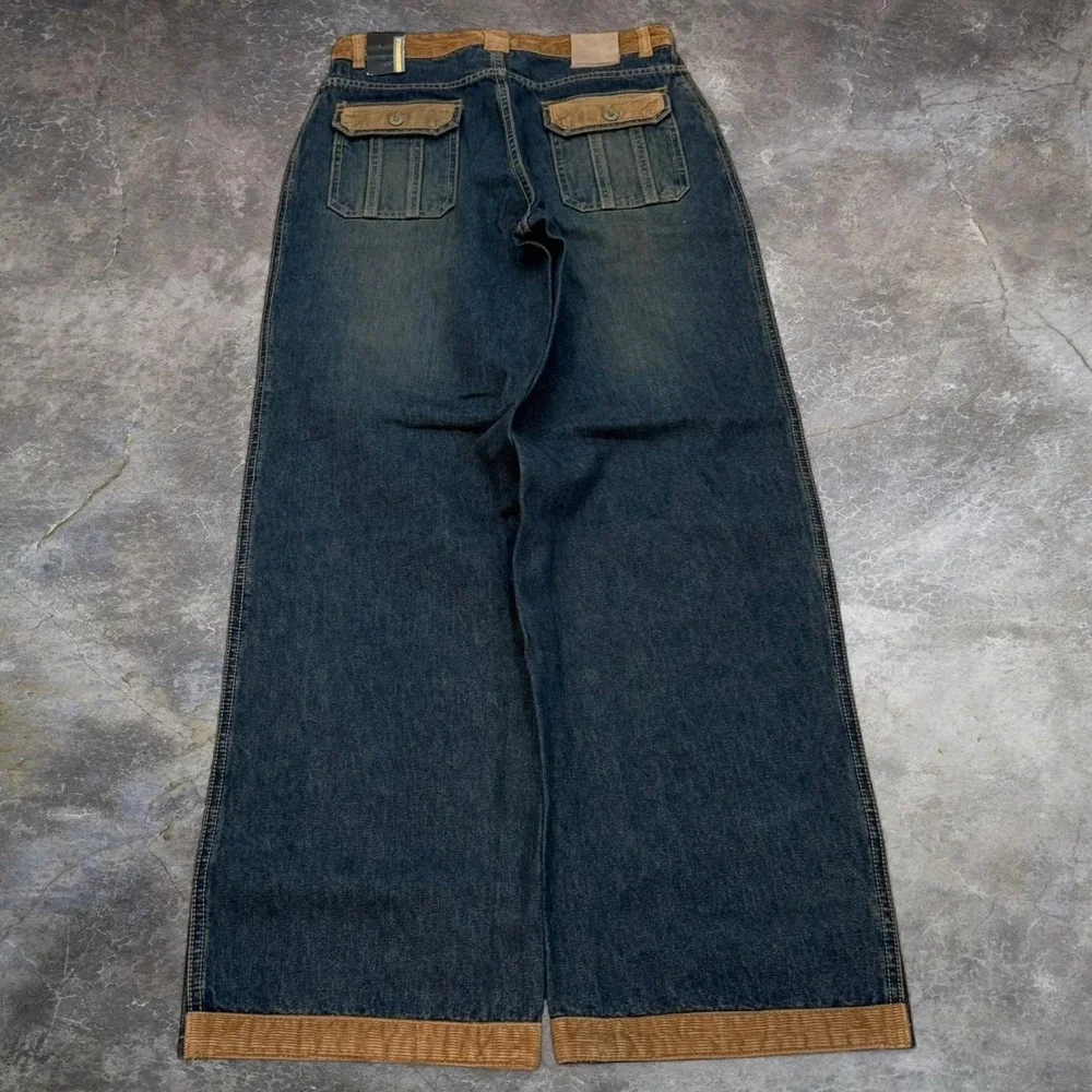 Vintage Storm Industry Baggy Wide Leg Corduroy Jeans Women's Size 16 Y2K VTG